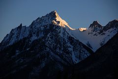27B Mount Ishbel Sunrise From Trans Canada Highway Driving Between Banff And Lake Louise in Winter.jpg